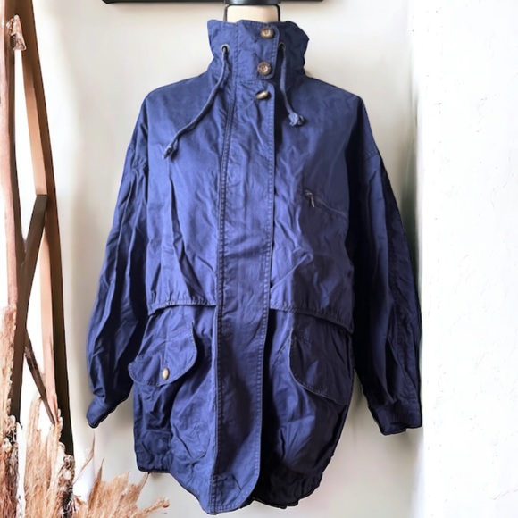 Woman Navy Blue Light Wight Jacket - Picture 8 of 14